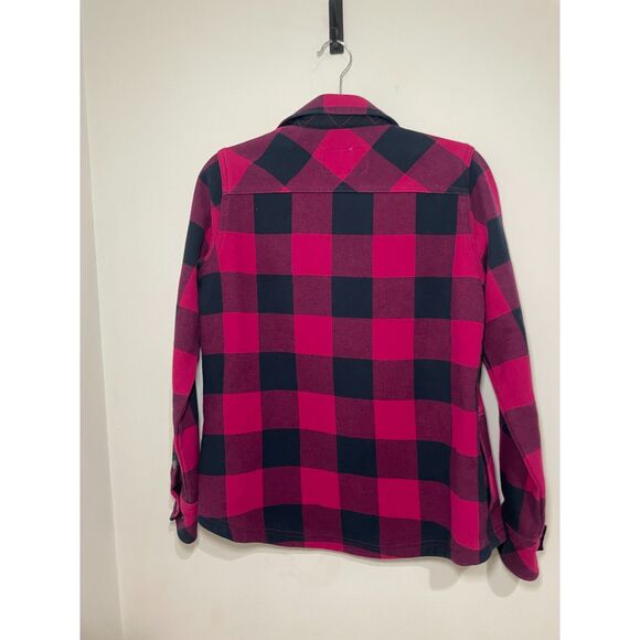Orvis Teton Shirt Jacket S Flannel Face Fleece Lined Chore Field Buffalo Check S - Picture 4 of 6